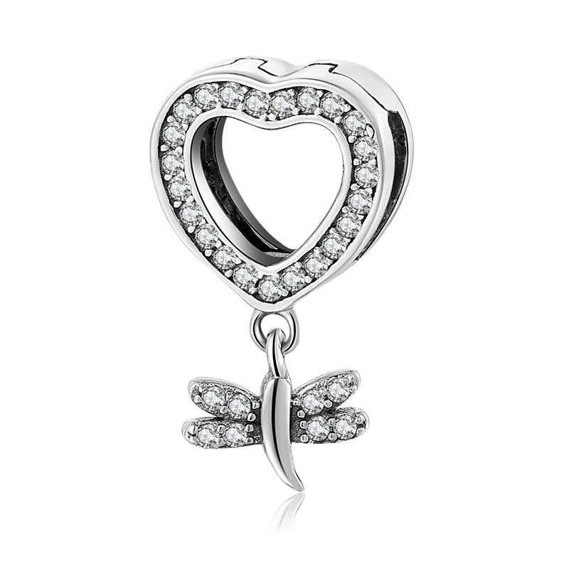 Charms Serce Ważka Refexions do Pandora srebro S925 AN5054 Angus