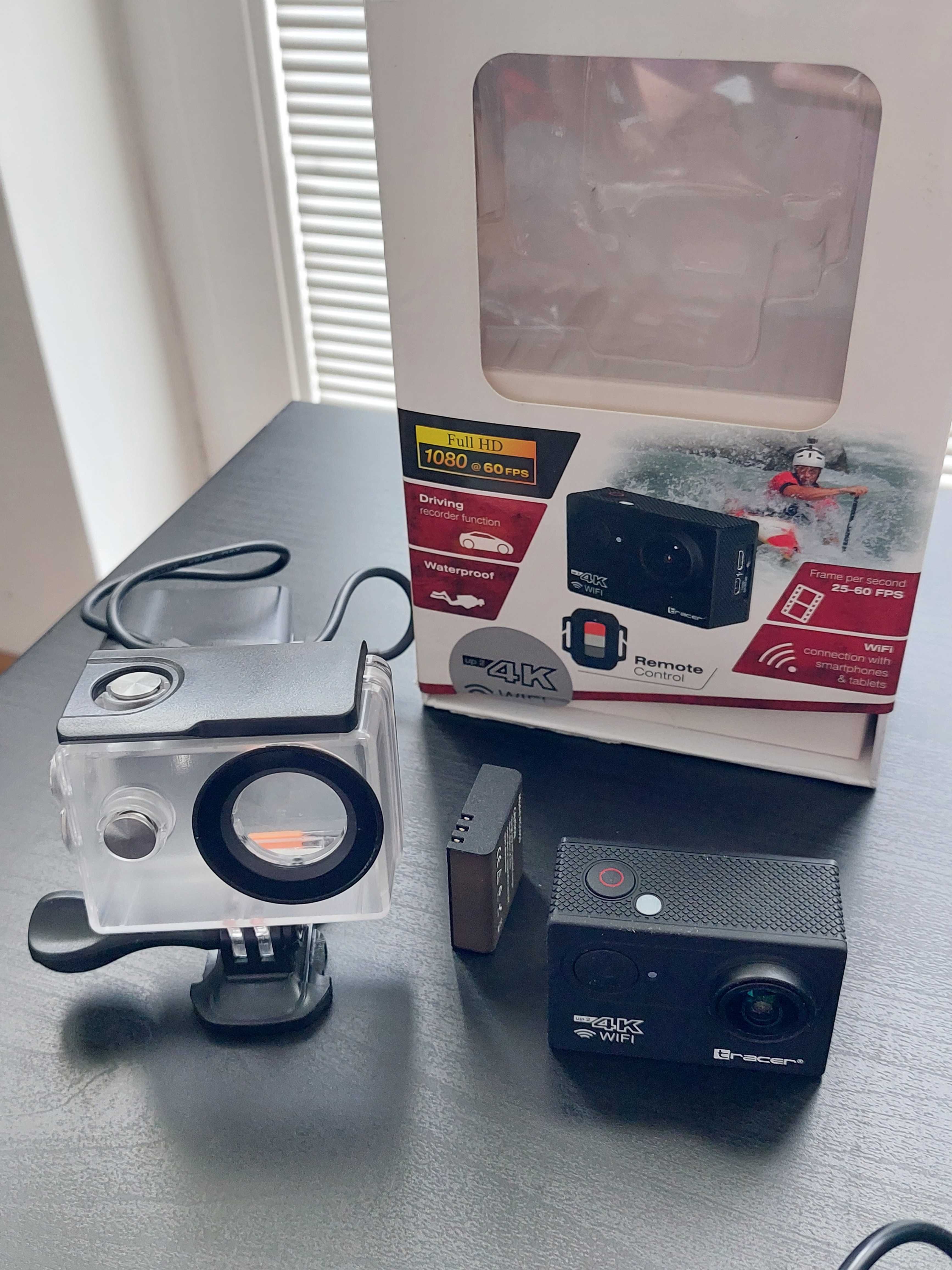 Zestaw kamera Tracer SJ 4060+ WiFi R, dodatkowe akumulatory, akcesoria