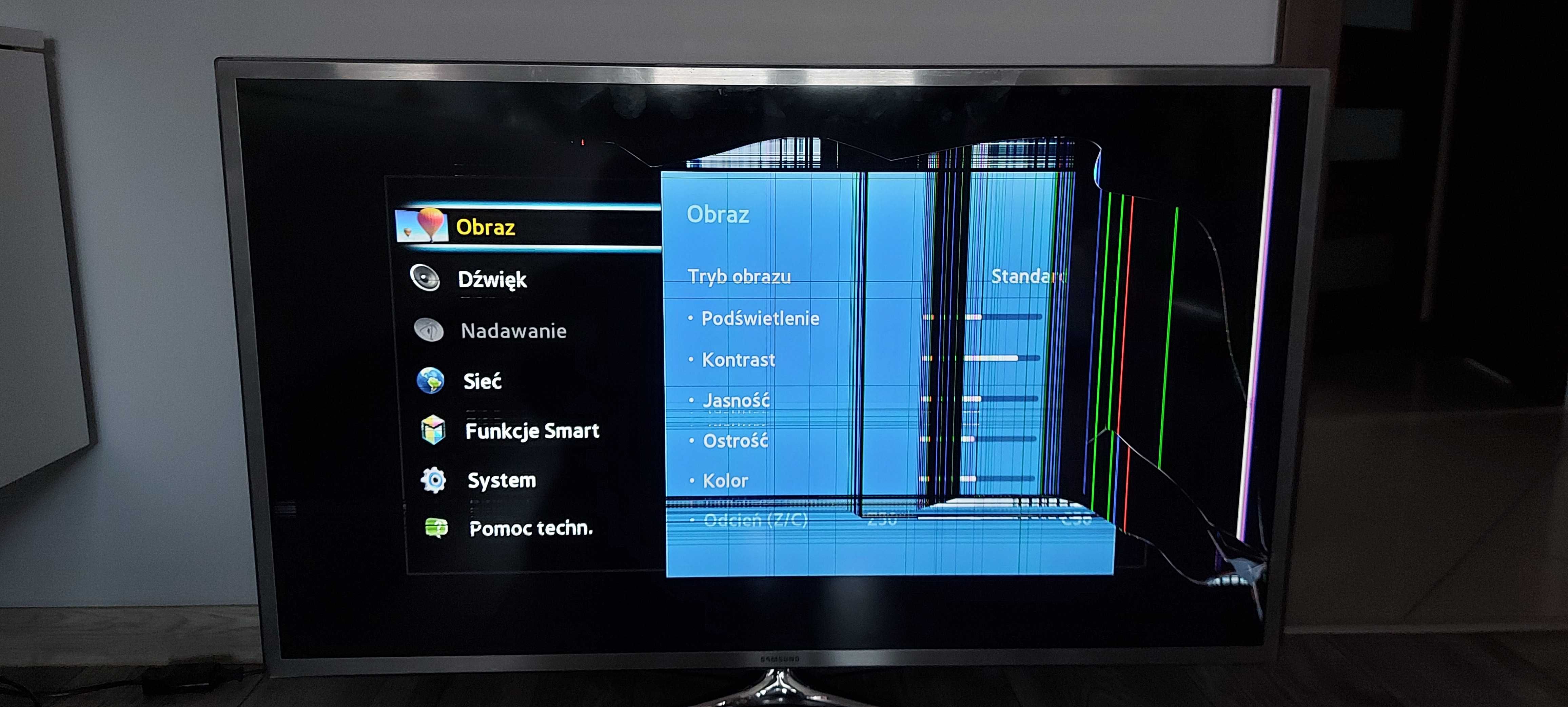 Tv Samsung UF40F6200AW uszkodzony łódz
