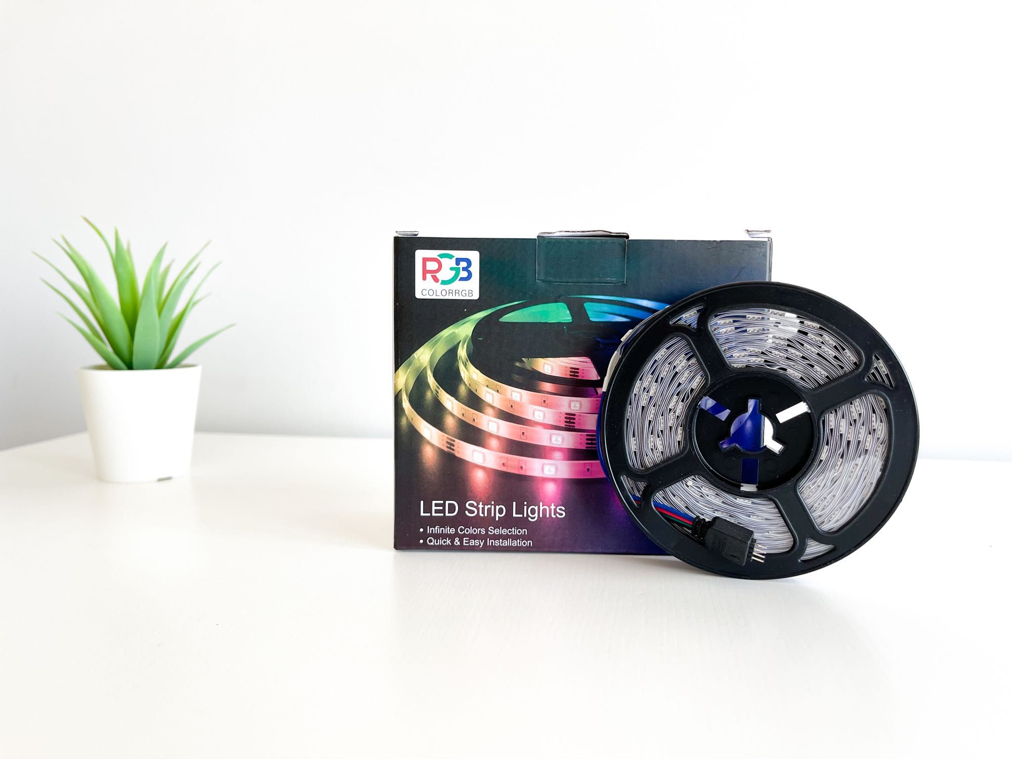 Kit Fita LED 5M RGB+White Bluetooth (ColorRGB) - NOVO/SELADO