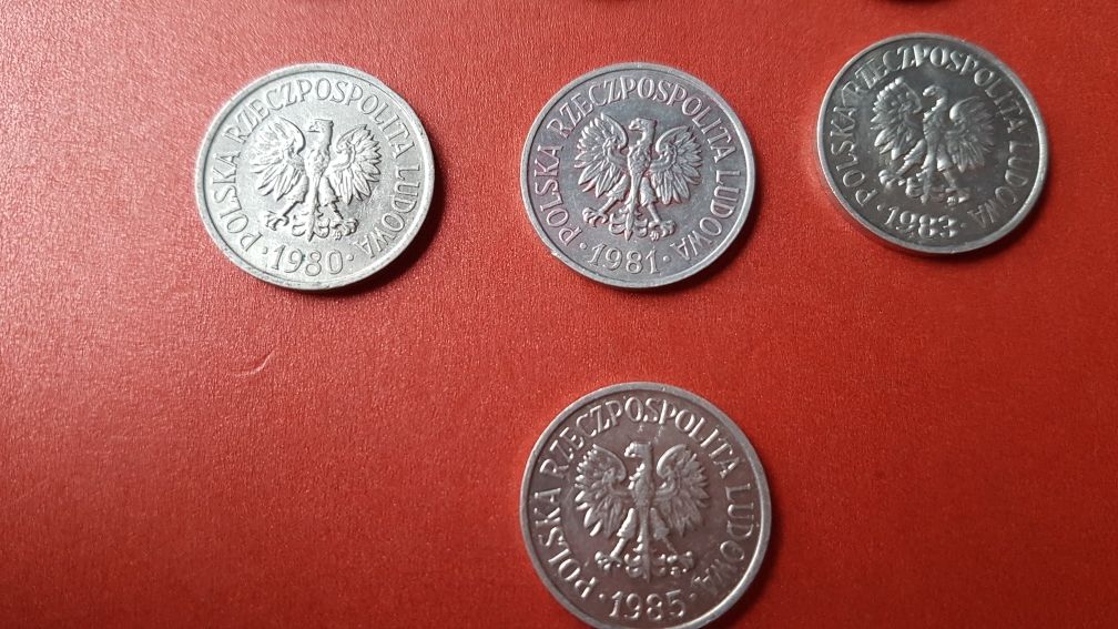 20 groszy 1976 oraz różne roczniki PRL