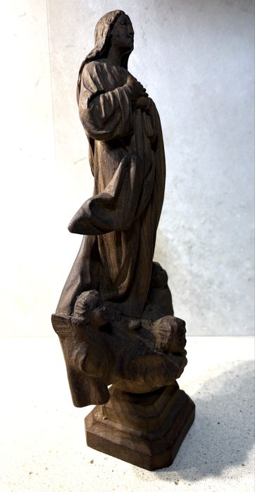 Antiga escultura “N.S. da Imaculada Conceição” em madeira