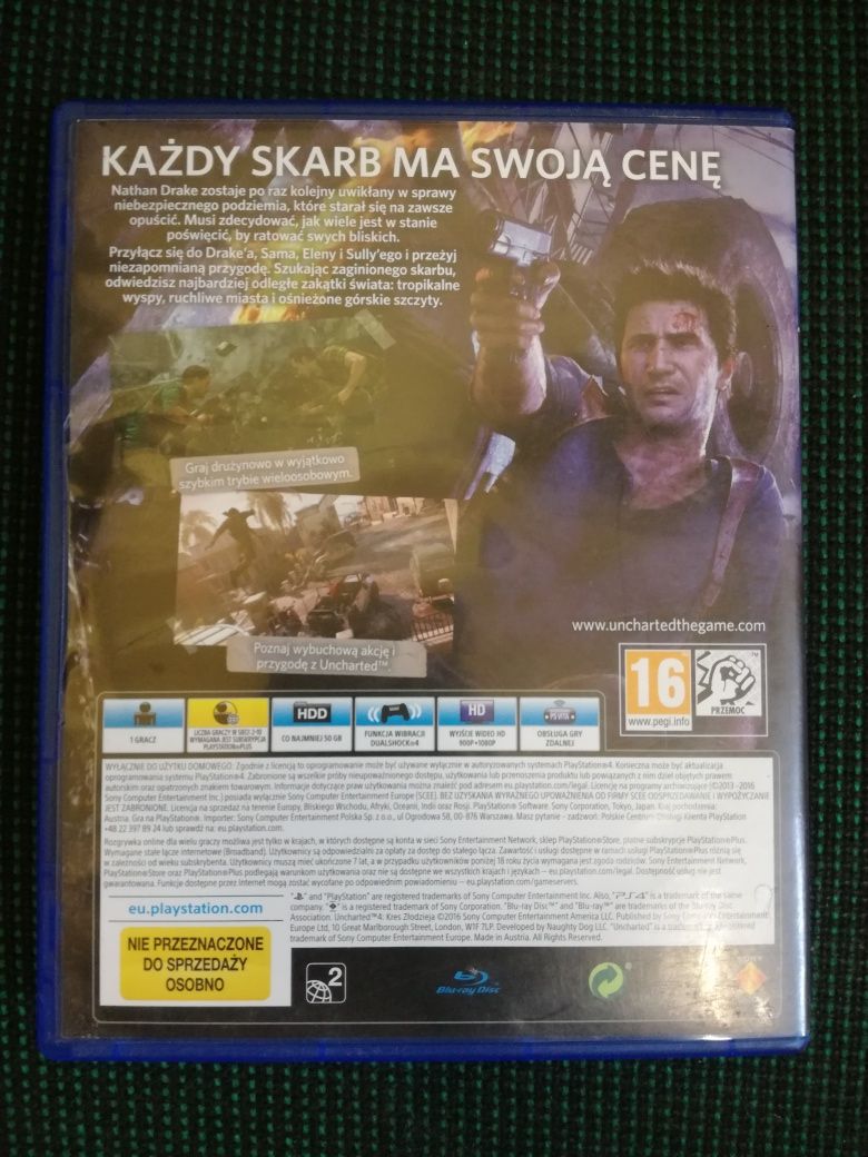 Gra uncharted 4 kres złodzieja pl ps4 ps5