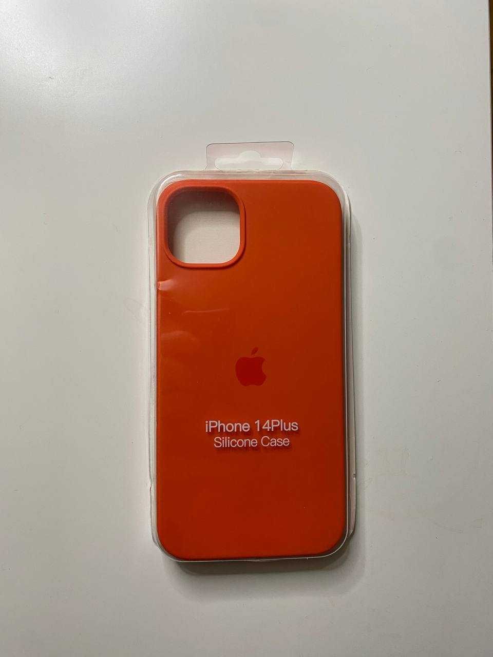 Чехол Apple Silicone ORANGE для iPhone 14 Plus ORIGINAL