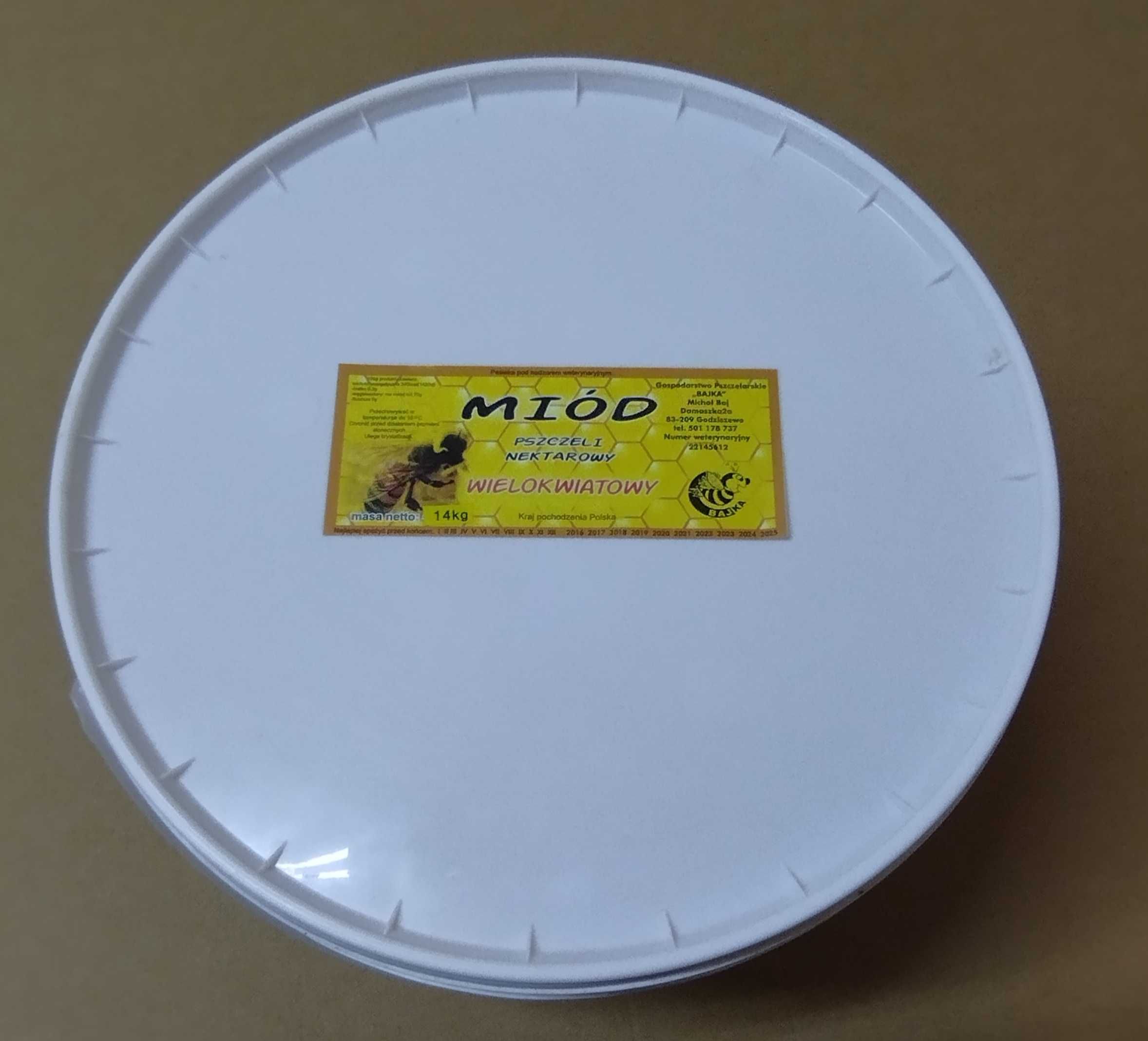 Miód wielokwiatowy 14kg