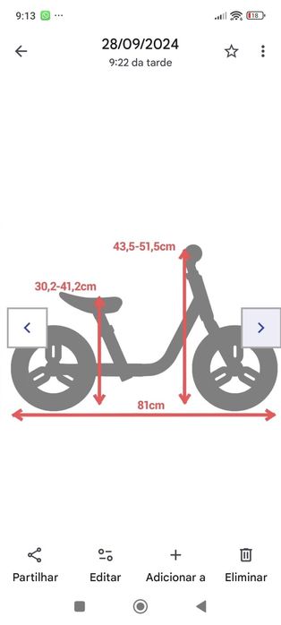 Bicicleta de criança