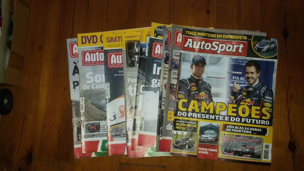 Coleção de revistas Autosport portuguesa