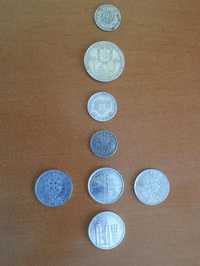 Lote com 8 moedas Portuguesas- Monarquia e República