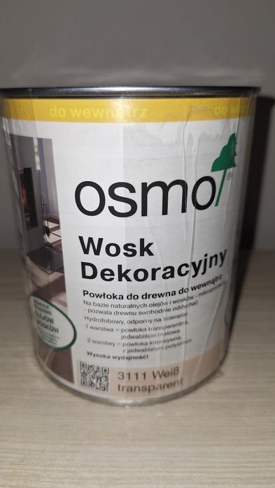 OSMO Wosk Dekoracyjny Transparentny bezbarwny biały 3111 0,75L