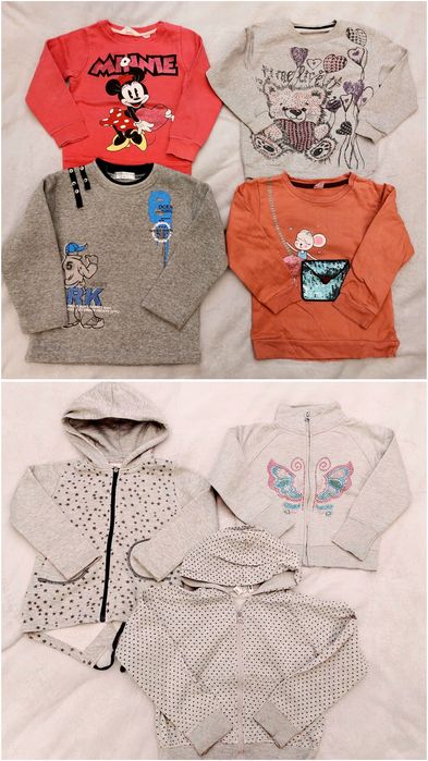Paka ubranek dla dziewczynki, ubranka, ubrania r 116,H&M, grafisy