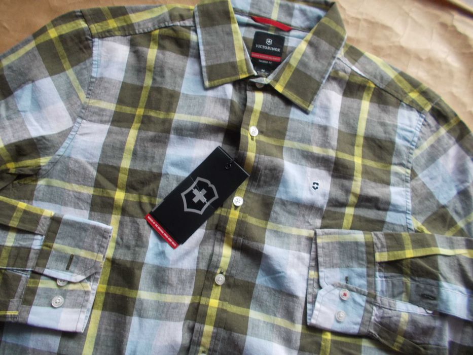 -L-VICTORINOX Premium Nowa Koszula Męska M 42 cm Szwajcaria