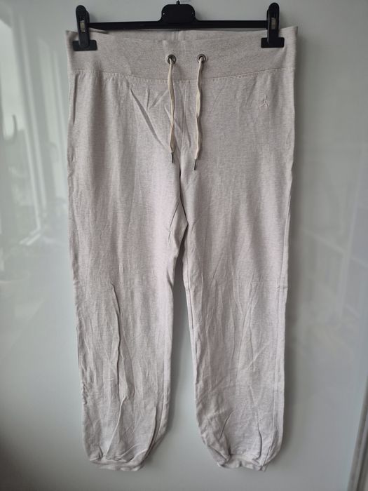 Dresowe beżowe spodnie damskie H&M sport M używane