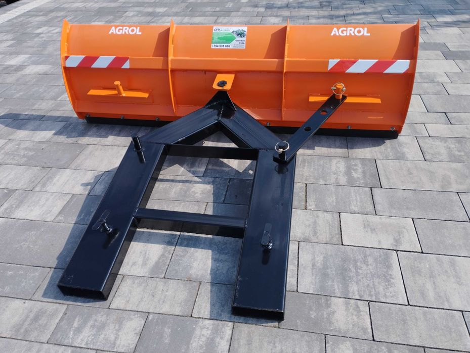 Pług śnieżny z mocowaniem na wózek widłowy 150cm lekki wysyłka