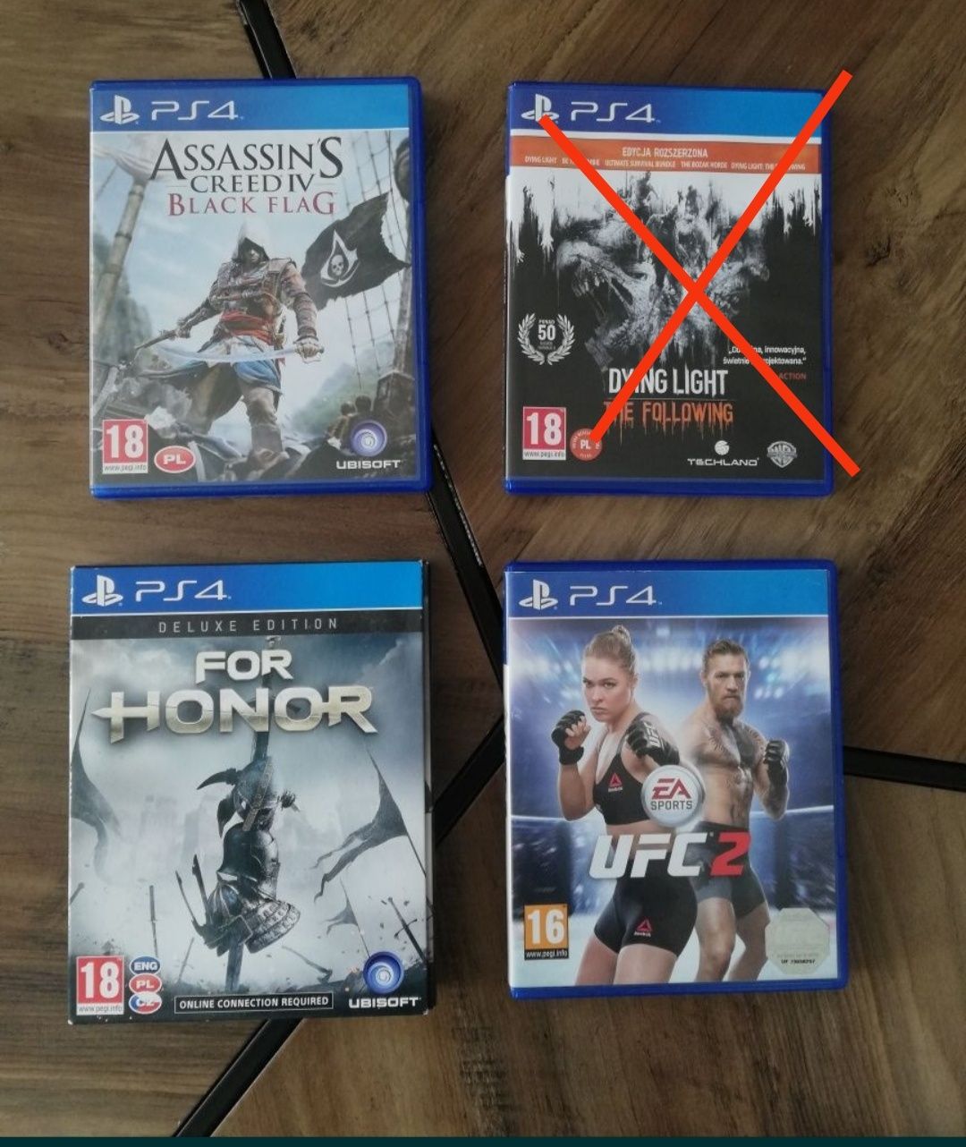 PS4: Assassin's Creed IV (Black Flag) For Honor (deluxe edition) UFC 2