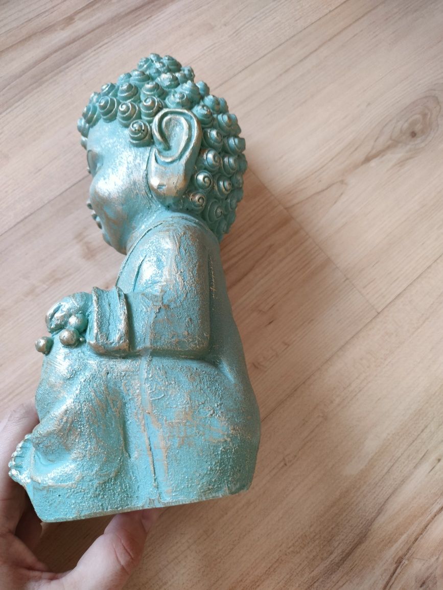 Figurka Buddy 24 cm Zdobiona Siedząca BUDDA