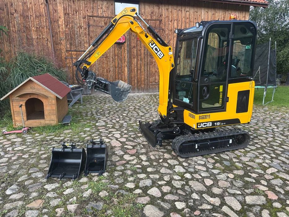Wynajem minikoparki bez operatora, minikoparka JCB 19C