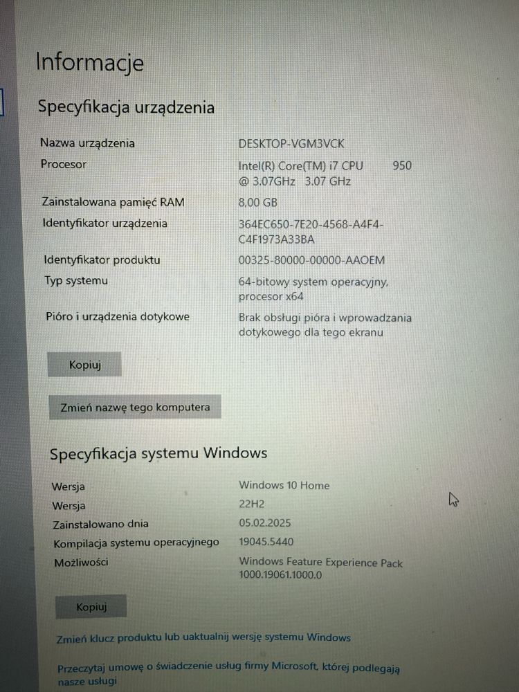 Mini komputer Shuttle dysk ssd 256 i7 Windows 10