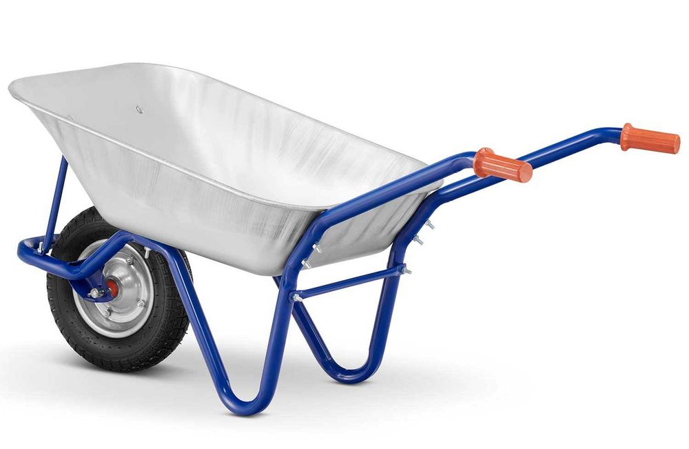 Taczka budowlana ogrodowa ocynkowana mocna TGD-474 125 L 120 kg