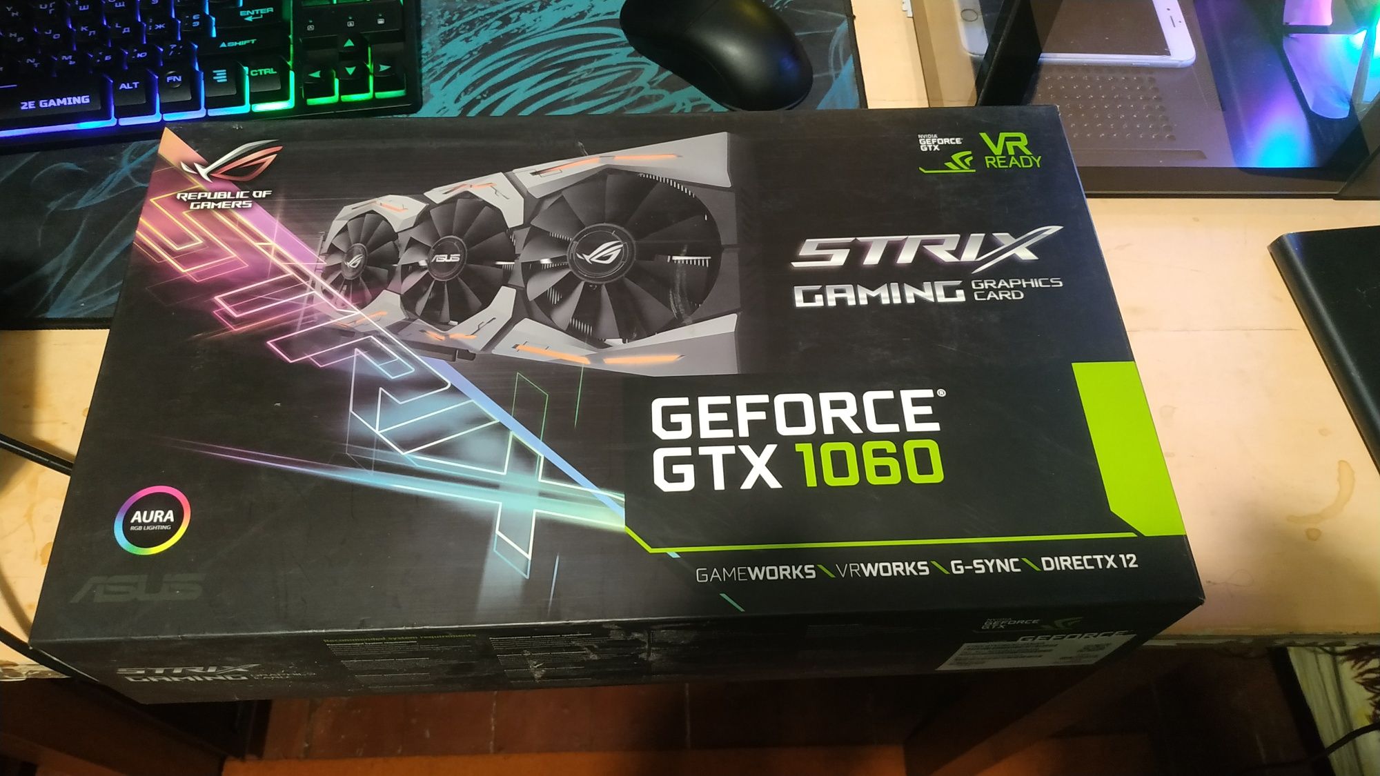 Видеокарта Asus Rog Strix Gaming 1060 6G