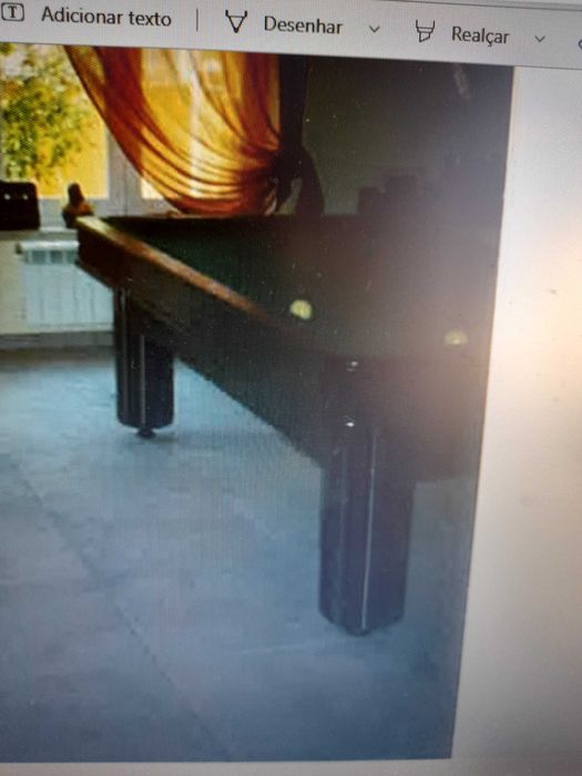 Mesa de Bilhar de Madeira Antiga