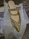 Mules Jeffrey Campbell douradas