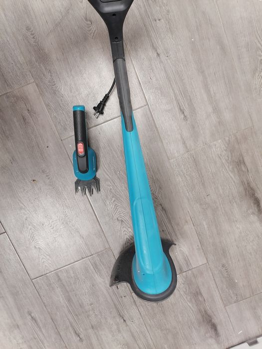 Zestaw gardena podkaszarka i nożyce akumulatorowe do trawy