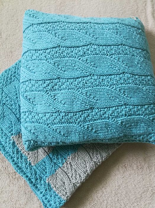 Koc dla dziecka z poduszką. Produkt hand made.