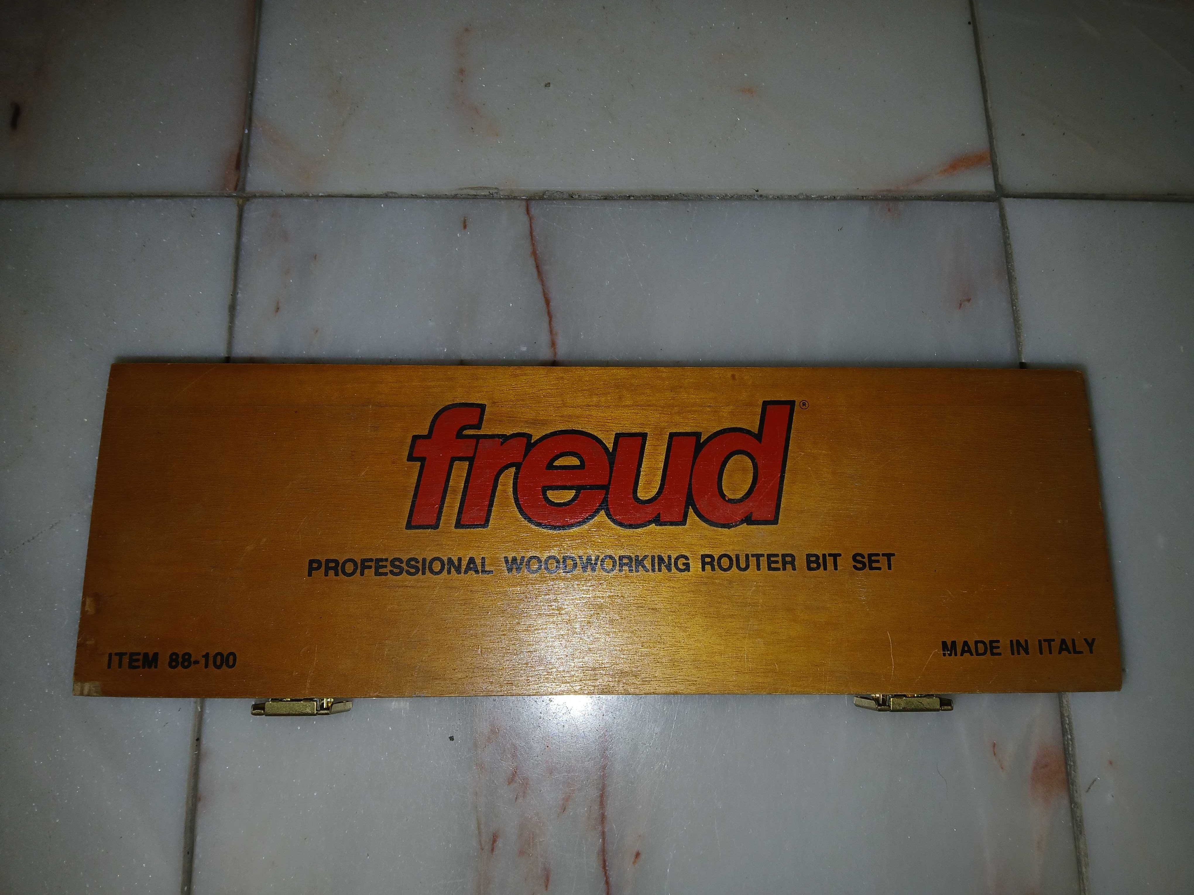 Conjunto de 9 fresas/brocas de tupia para carpintaria FREUD