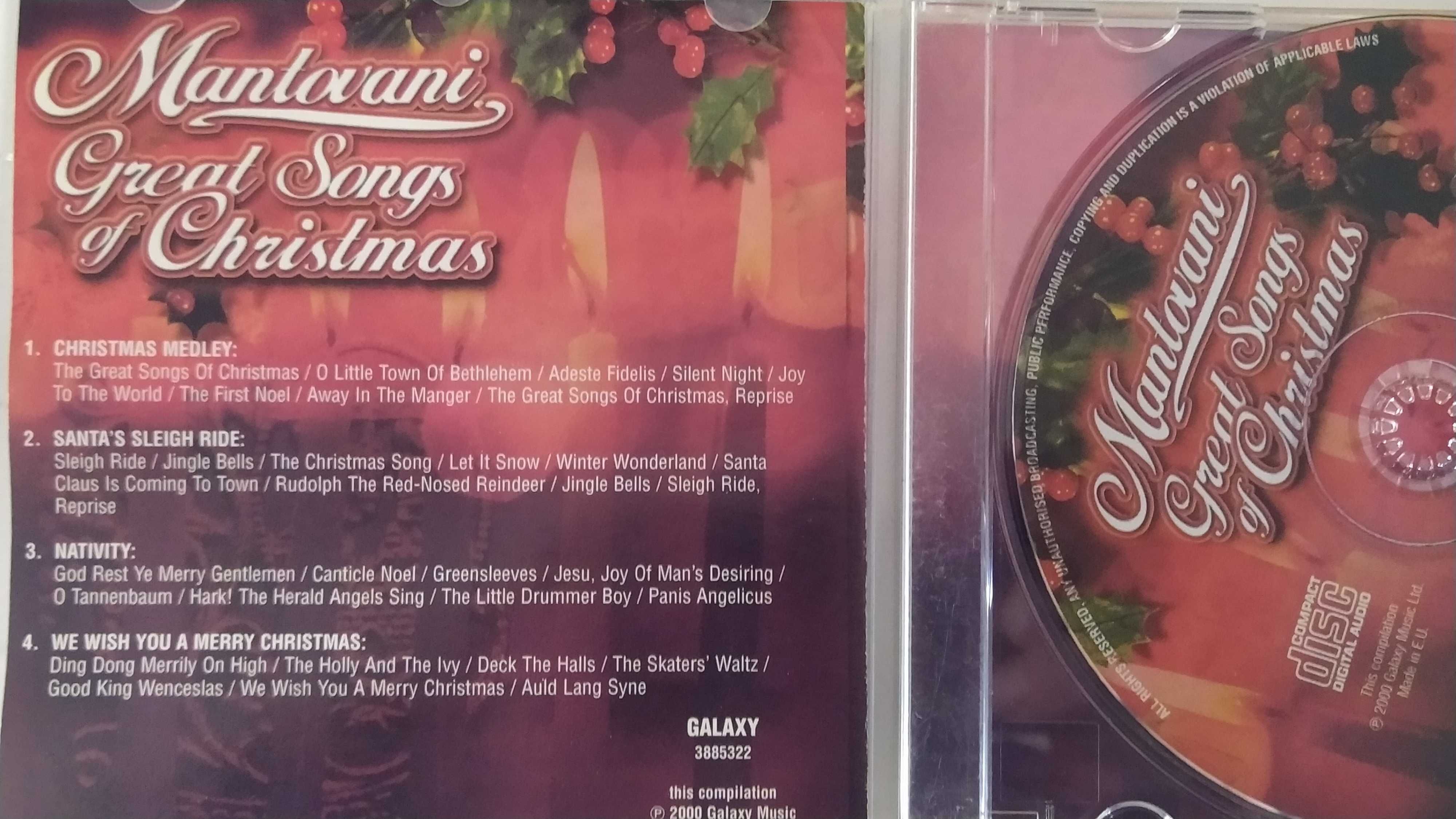 Mantovani Great Songs of Christmas kolędy płyta CD
