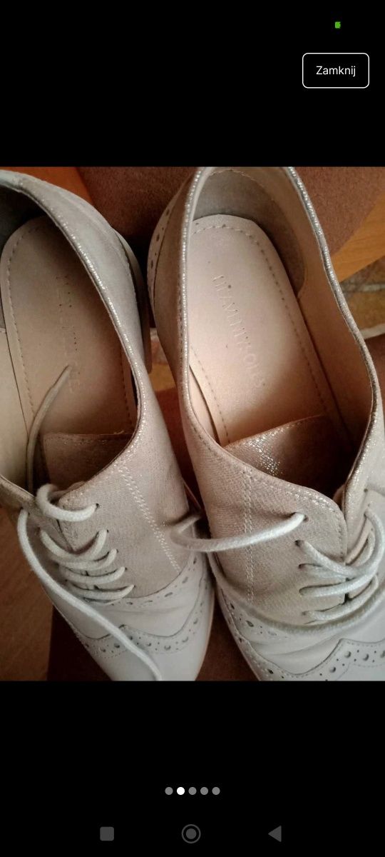 Buty oksfordki  r. 38