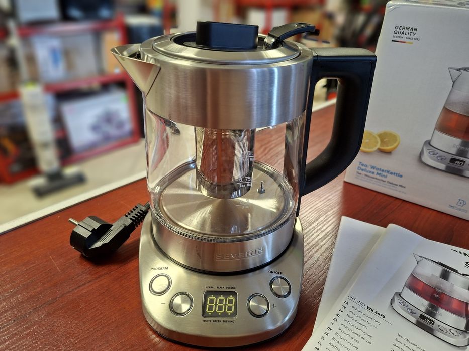 SEVERIN WK 3473 czajnik na wodę i herbatę, 5` programów parzenia