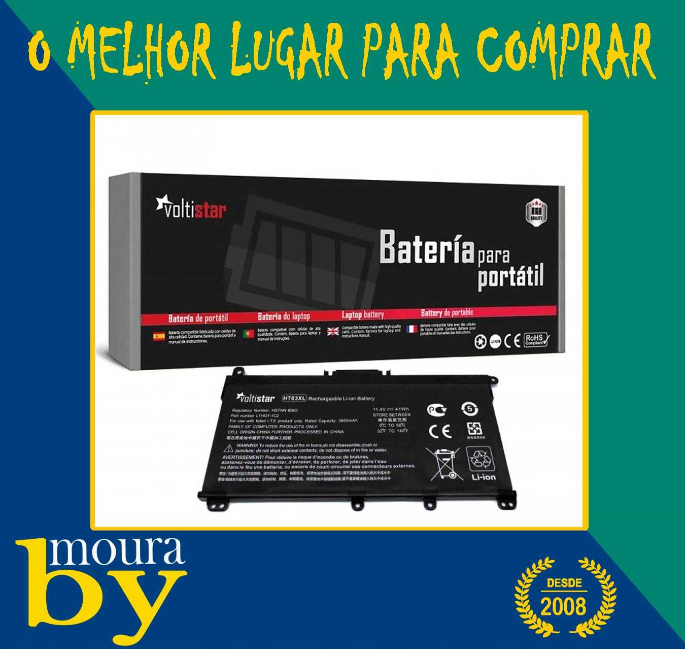 Bateria HP PAVILION 14-BP 14-BF 14-BK 15-CC 15-CD 15-CK 17-AR