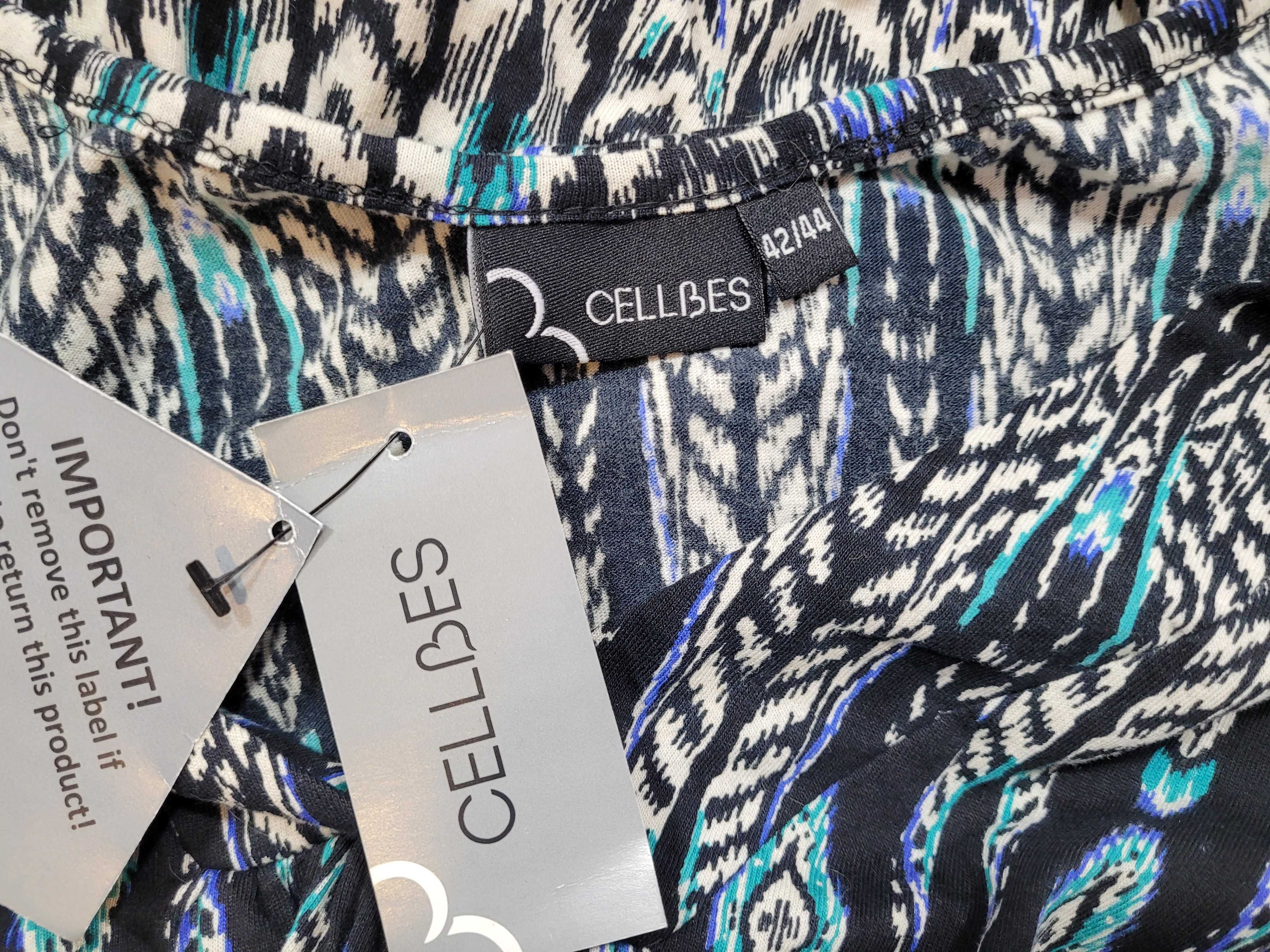 Nowa długa sukienka wzór 42,XL/44,XXL CELLBES maxi plus size na lato