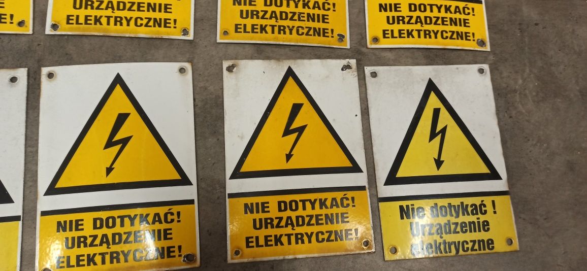 Stare tablice emaliowane PRL oryginał