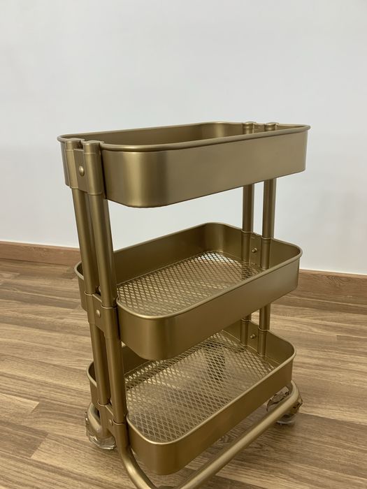 Carrinho Apoio Dourado