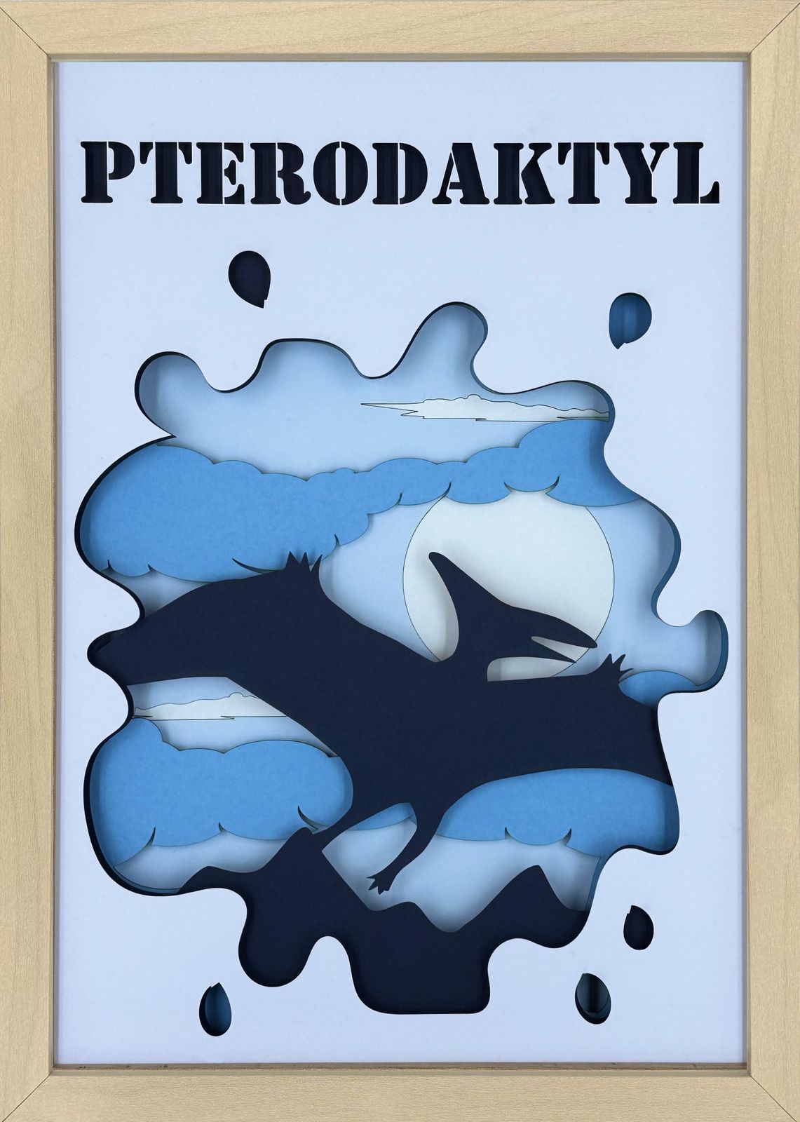 Ramka 3D Shadow Box Pterodaktyl