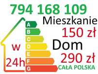Świadectwo Charakterystyki Energetycznej Certyfikat Energetyczny w 24h