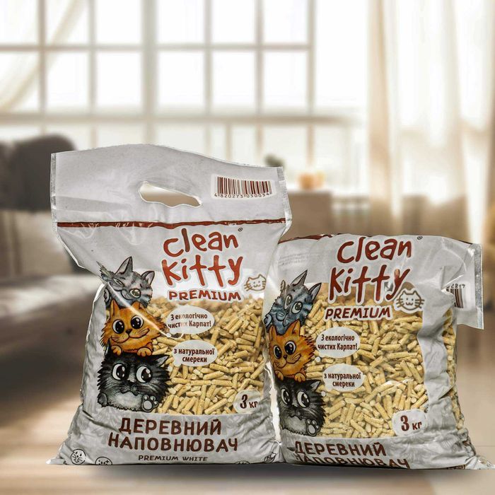 Наповнювач  гігієнічний для домашніх тварин  - "Clean Kitty"