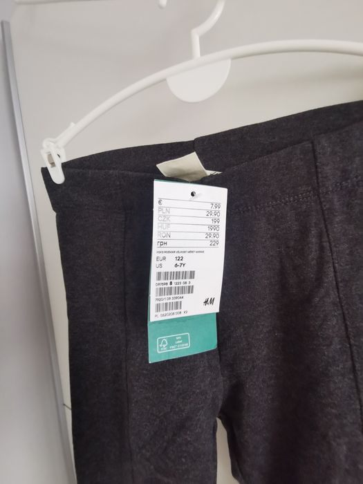 Legginsy dziewczęce H&M rozmiar  122cm