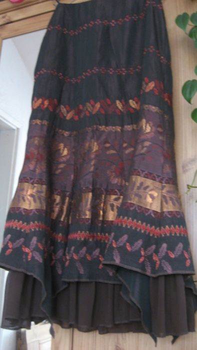 Brązowozłocista spódnica, wesele, komunia... 38/40 M/