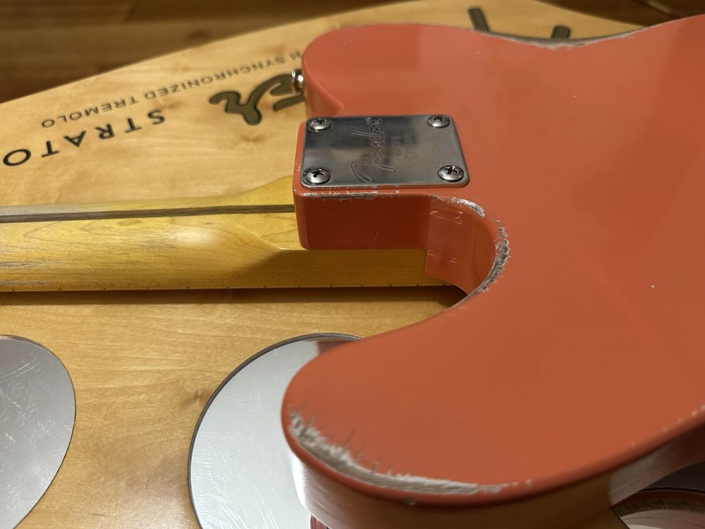 Custom relic Telecaster Tahiti coral