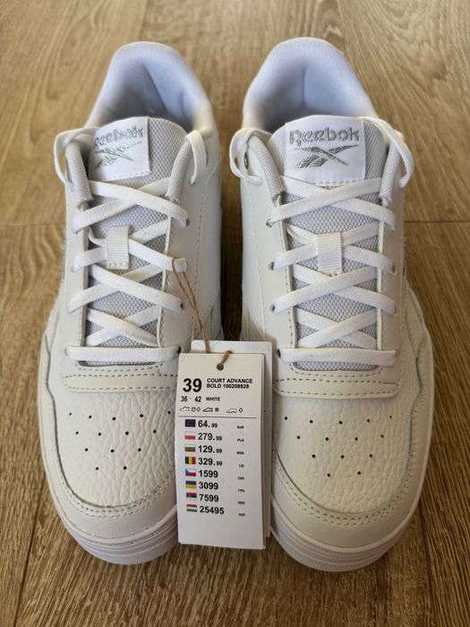 Buty Damskie Reebok Court Advance Bold Biały roz. 39
