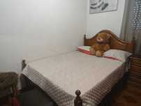 Cama casal com estrado e colchão