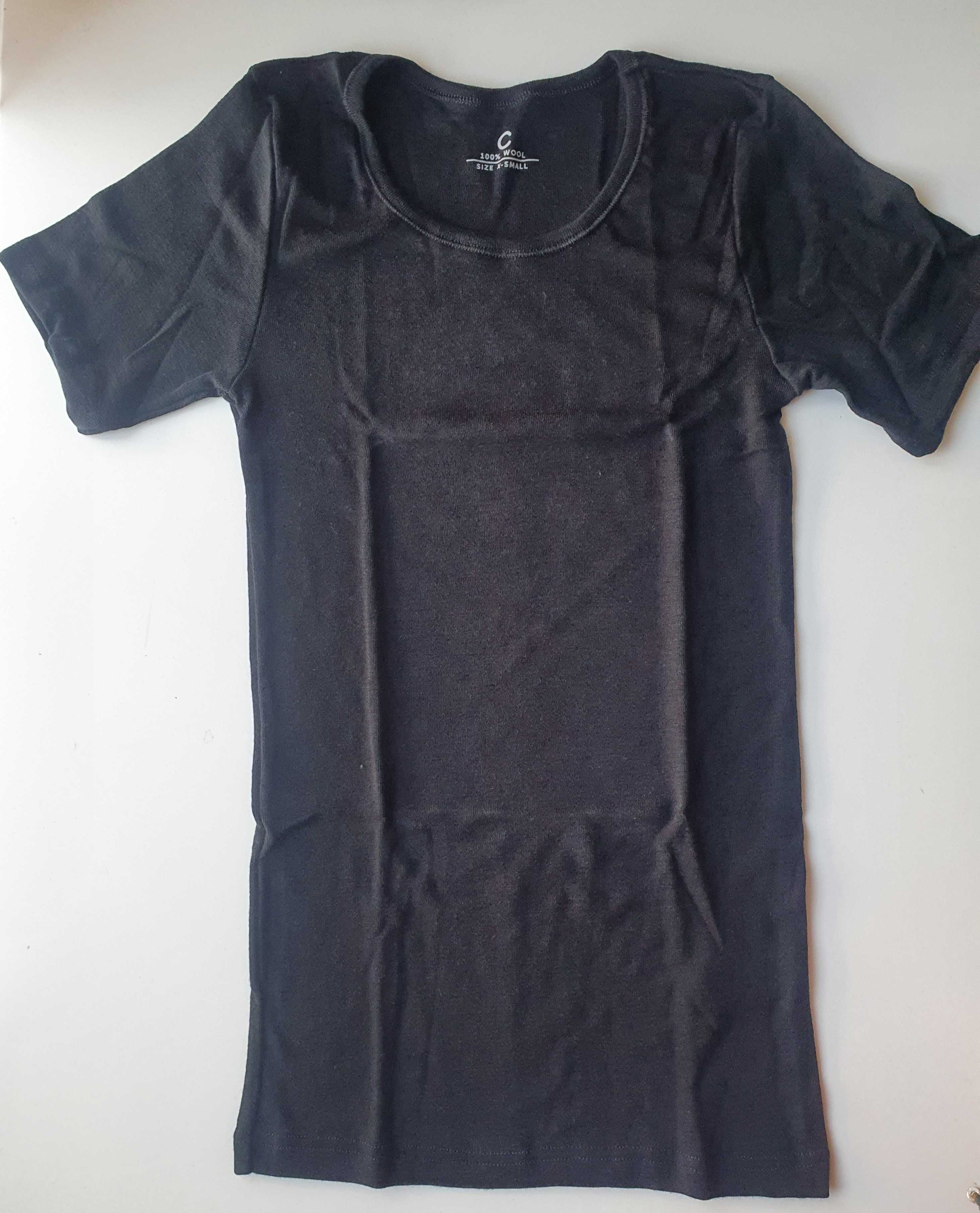 T-shirt wełniany Cubus 100% wełna Merino XS