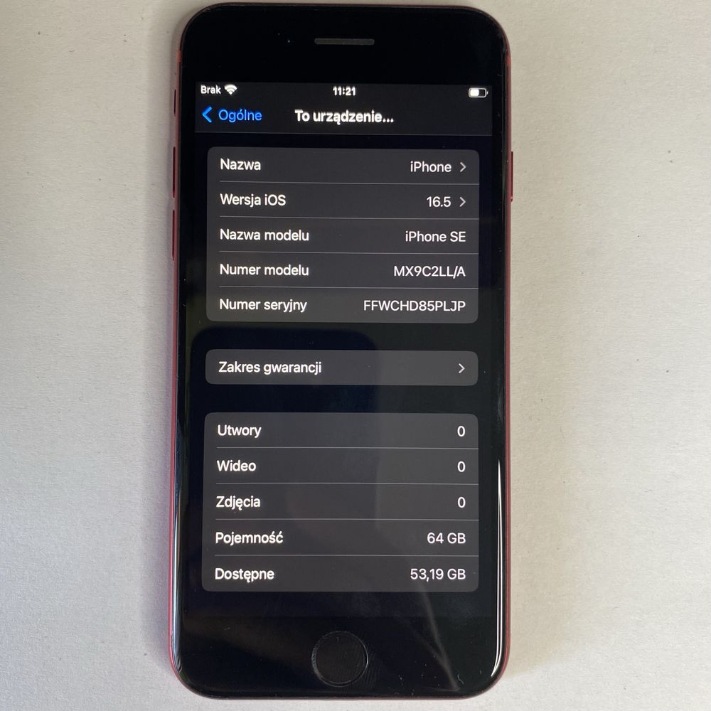 iPhone SE red 64gb