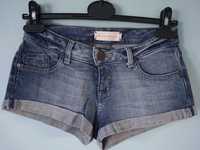 Jeansowe szorty Topshop 152cm XS 34 dżinsowe krótkie spodenki low