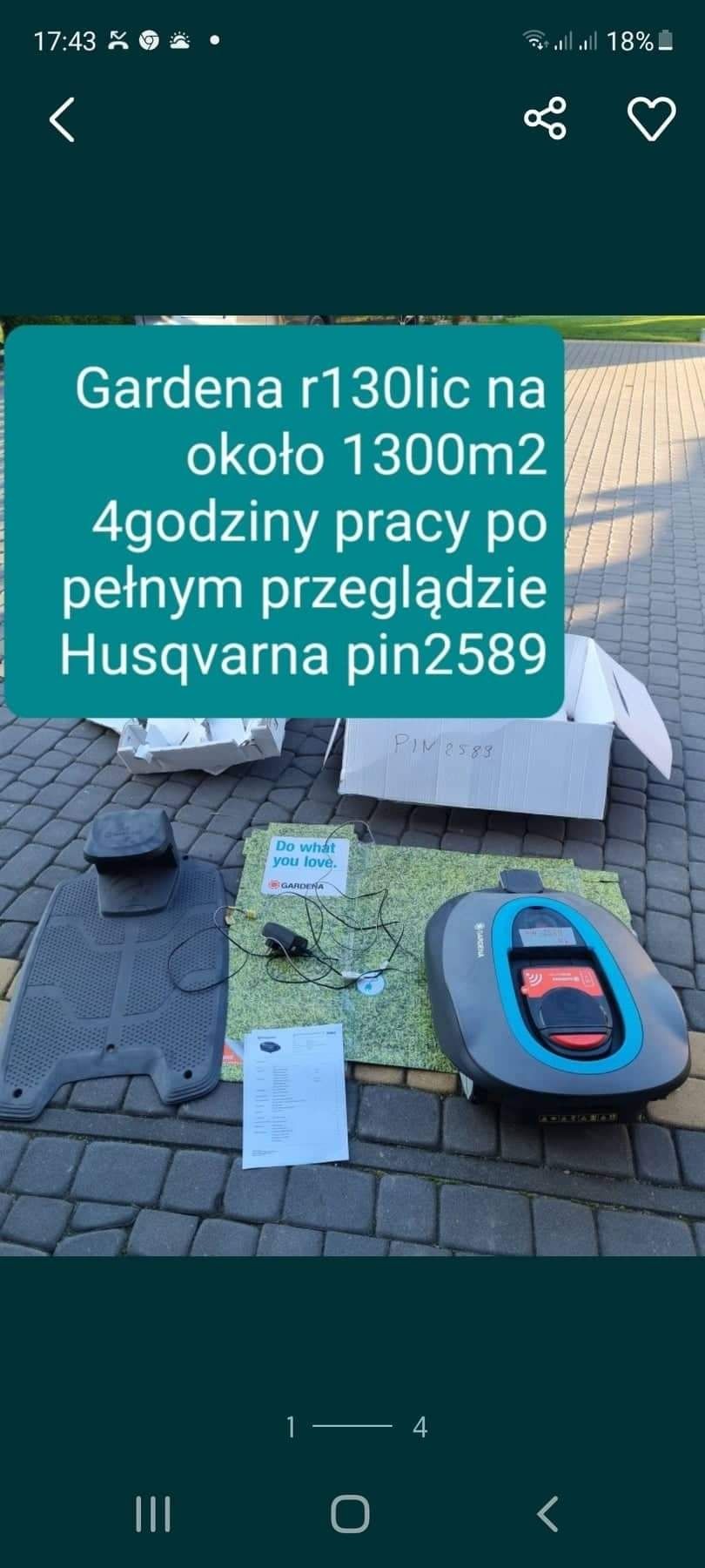 Robot koszacy Gardena r40li