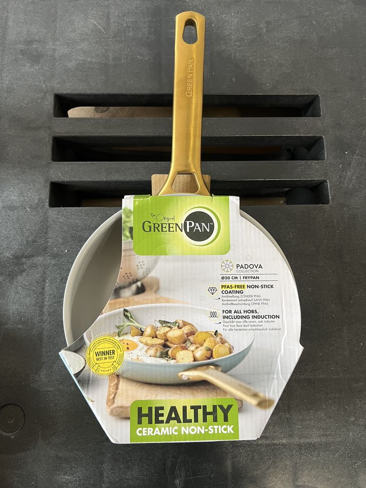 Patelnia Ceramiczna GreenPan 20cm Zdrowa Powłoka bez PFAS PFOA Padova