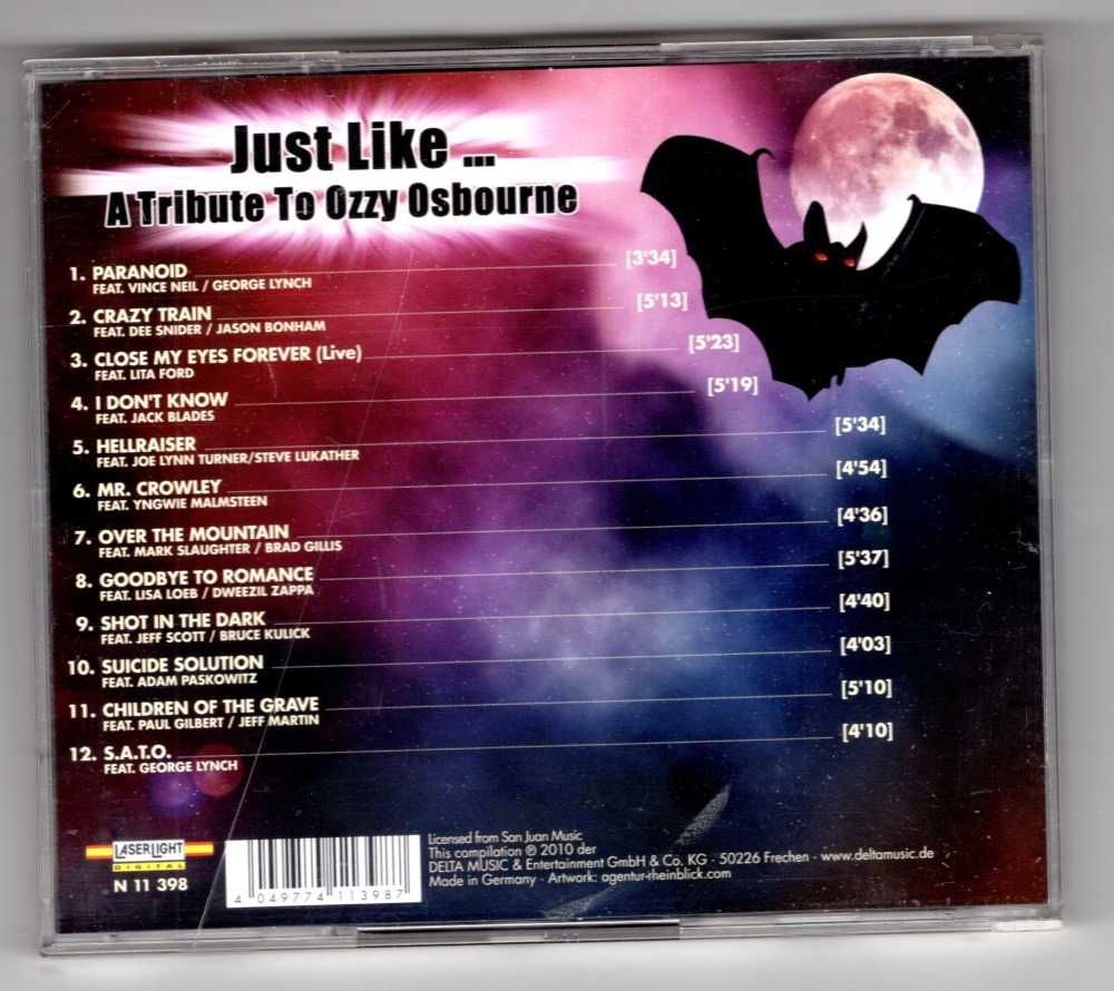 Just Like A Tribute To Ozzy Osbourne (CD) Joe Lynn Turner Lita Ford