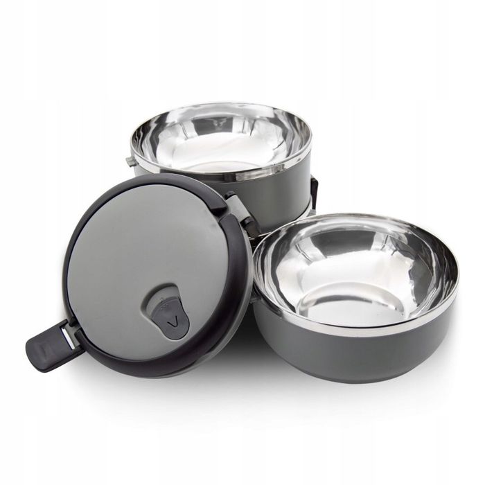 menażka obiadowa pojemnik termiczny trojak stal nierdzewna 3x400ml. /